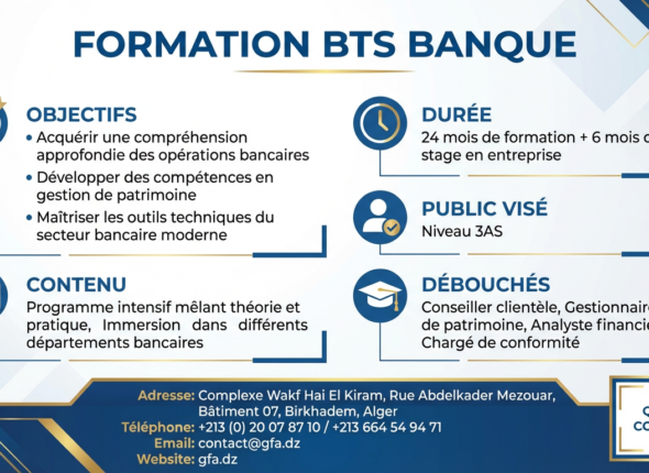 Flyer Formation BTS Banque
